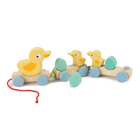 Drewniany pociąg kaczki / Tender Leaf Toys