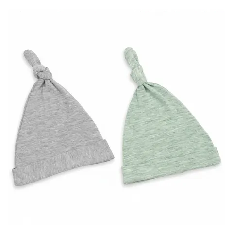 Czapeczka Krasnal 2-pack Jasny szary-mięta / Sleepee