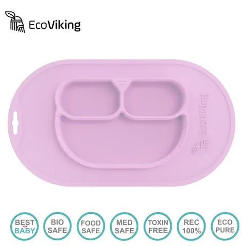 Talerz silikonowy Lavender / Eco Viking