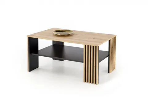 FEMINA ława dąb artisan/czarny (1p=1szt)