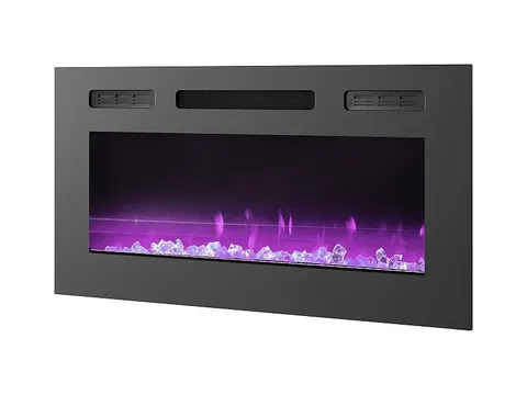 Kominek elektryczny IF-40FSB LED RGB czarny
