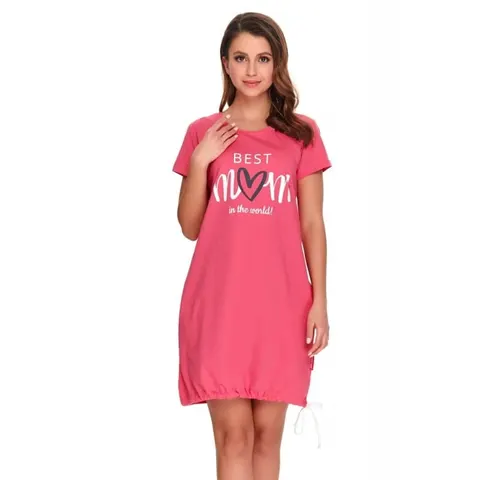 Koszula ciążowa Best Mom Hot Pink / Doctor Nap