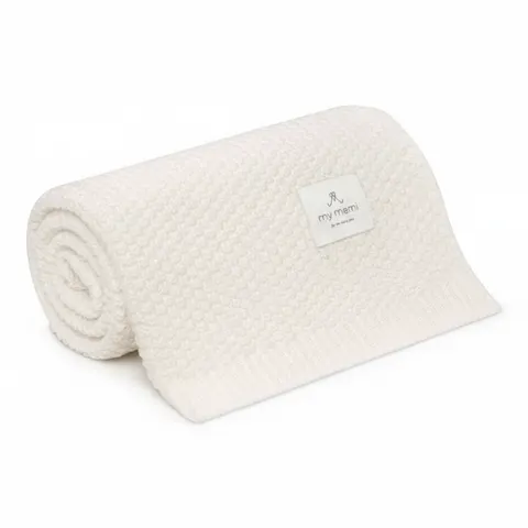 Kocyk z wełny merino 100% Cream classic My Memi