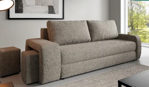 Sofa Enes z pufami- duże spanie
