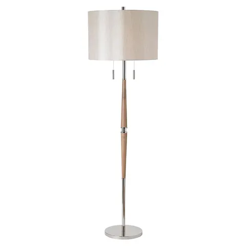 Endon Lampa podłogowa Altesse 2x60W E27 Drewno