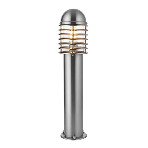 Słupek oświetleniowy Endon Louvre YG-6002-SS IP44 xE27 Stal