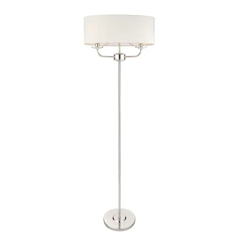 Endon Lampa podłogowa Nixon 2x40W E14 Nikiel