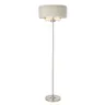 Endon Lampa podłogowa Highclere 3x40W E14 Szczotkowany Chrom