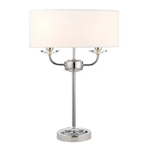 Endon Lampa stojąca Nixon 2x40W E14 Nikiel