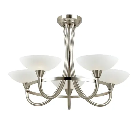 Endon Lampa sufitowa Żyrandol Cagney 5x33W G9 Chrom