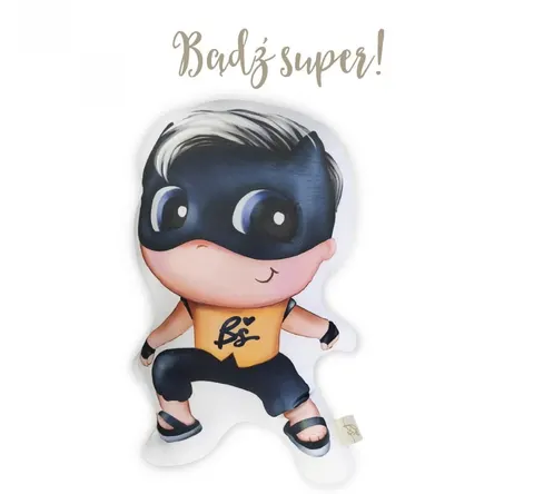 Duża Poduszka bawełniana dekoracyjna Superhero Batman BabySteps