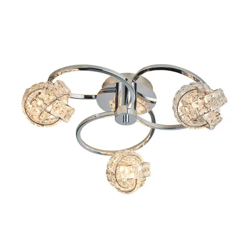 Endon Lampa sufitowa Żyrandol Talia 3x28W G9 Chrom