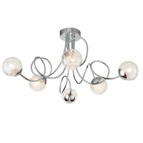 Endon Lampa sufitowa Żyrandol Auria 6x3W G9 Chrom