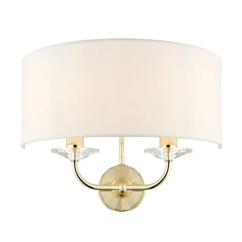Endon Lampa ścienna Nixon 2x40W E14 Mosiądz