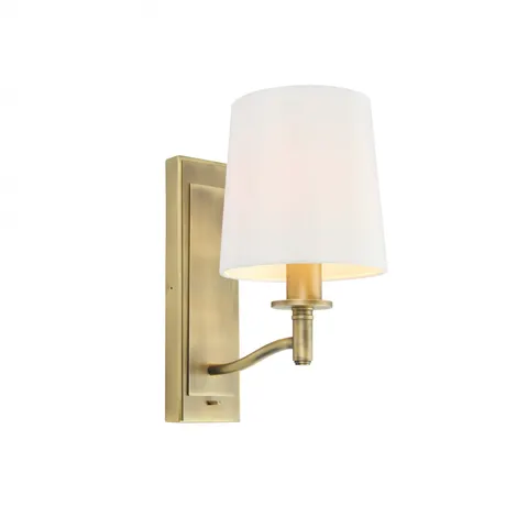 Endon Lampa ścienna Ortona 1x40W E14 Antyczny Mosiądz