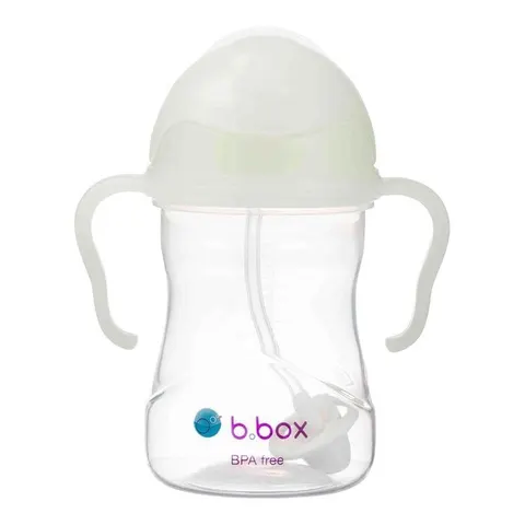 Bidon ze słomką B.Box 240 ml świecący