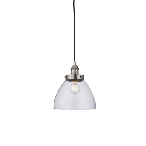 Endon Lampa wisząca Hansen 1x40W E27 Szczotokwane Srebro