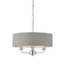 Endon Lampa wisząca Highclere 3x40W E14 Nikiel