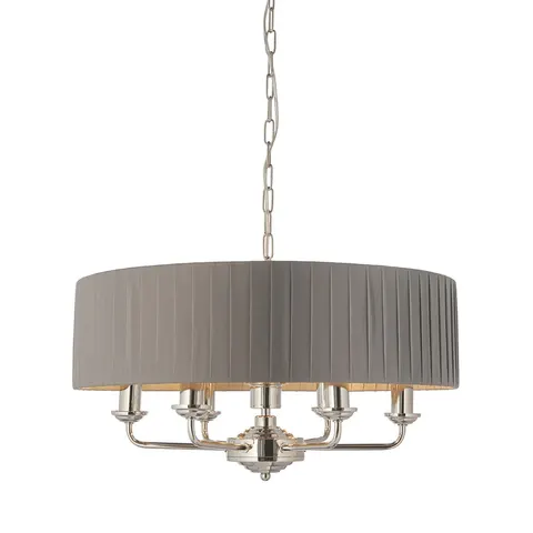 Endon Lampa wisząca Highclere 6x40W E14 Nikiel