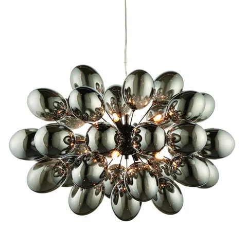 Endon Lampa wisząca Infinity 8x28W G9 Czarny Chrom