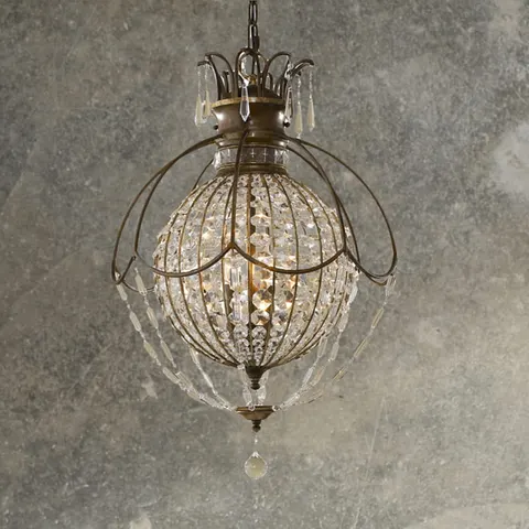 Lampa wisząca Bellini FE-BELLINI3 Elstead Lighting 3xE14 Kryształ, Stal Brąz