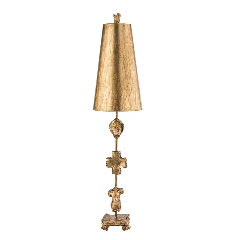 Lampa stołowa Fragment FB-FRAGMENT-TL-G Elstead Lighting 1xE27 Stal miękka Złoty