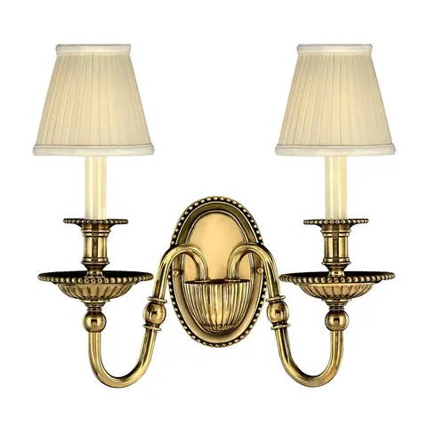 Lampa ścienna Cambridge HK-CAMBRIDGE2 Elstead Lighting 2xE14 Solidny mosiądz