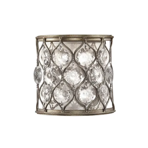 Lampa ścienna Lucia FE-LUCIA1 Elstead Lighting 1xE14 Kryształ, Stal Srebrny
