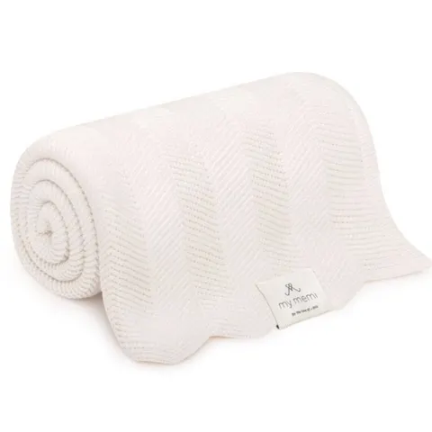 Bambusowy kocyk cream 80x100 fir / My Memi
