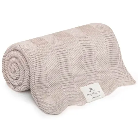 Bambusowy kocyk light beige 80x100 fir / My Memi