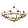 Lampa wisząca Żyrandol Windsor WINDSOR12-GOLD Elstead Lighting 12x60W E14 Stal Złoty