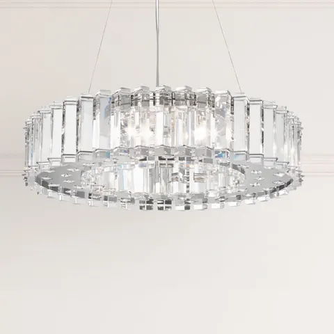 Lampa wisząca Crystal Skye KL-CRYSTAL-SKYE8 Elstead Lighting 8x3W LED G9 Krzystał Chrom