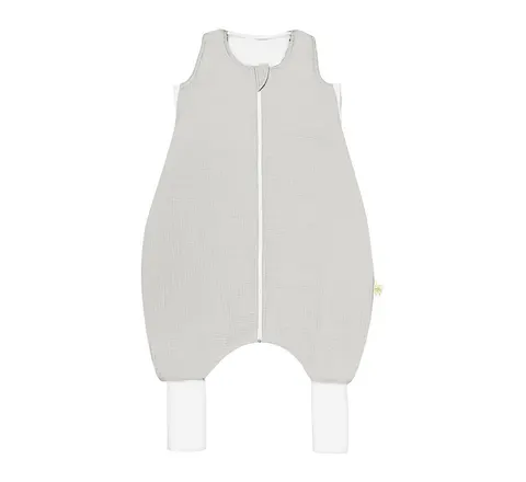 Lekki muślinowy śpiworek LIGHT z nogawkami Gray 1 tog BabySteps