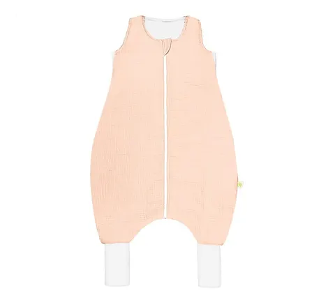 Lekki Muślinowy śpiworek LIGHT z nogawkami Pink 1 tog BabySteps