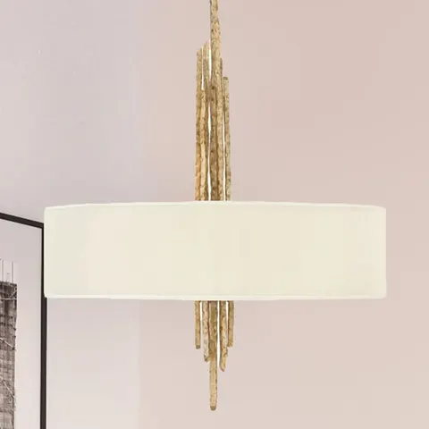 Lampa wisząca Spyre HK-SPYRE6P-CPG Elstead Lighting 6x60W E14 Stal Złoty