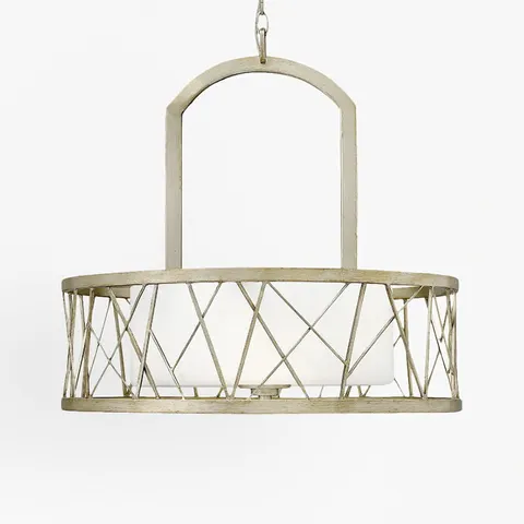 Lampa wisząca Nest HK-NEST-P-B-SL Elstead Lighting 3x100W E27 Metal Beżowy