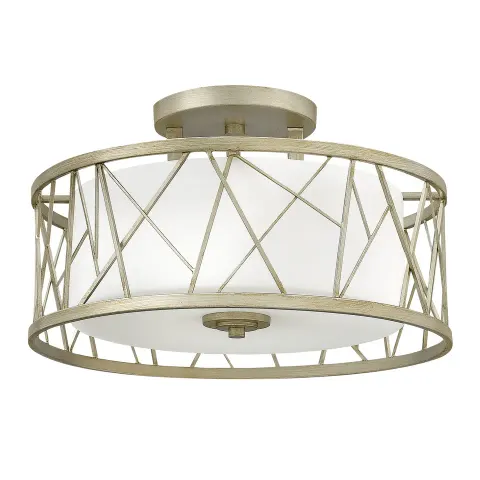 Lampa sufitowa Nest HK-NEST-SF-SL Elstead Lighting 3x75W E27 Metal Srebrny