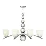 Lampa wisząca Żyrandol Zelda HK-ZELDA8-PN Elstead Lighting 8x60W E27 Stal Srebrny