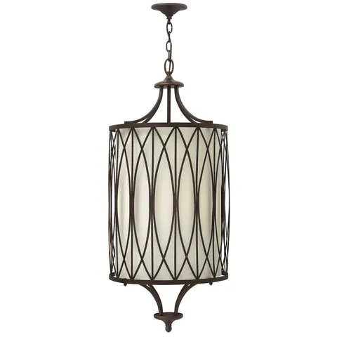 Lampa wisząca Walden HK-WALDEN-4P Elstead Lighting 4x60W E14 Stal Brązowy