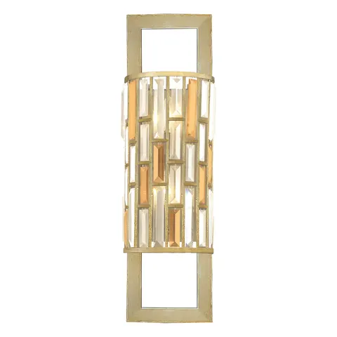 Lampa ścienna Gemma HK-GEMMA2-B-SL Elstead Lighting 2x60W E14 Stal Złoty