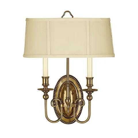 Lampa ścienna Cambridge HK-CAMBRIDGE2-B Elstead Lighting 2x40W E14 Złoty