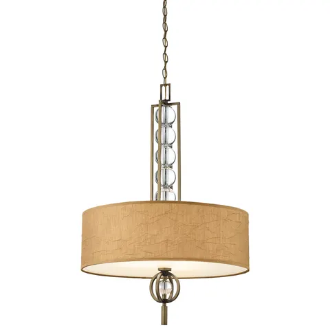 Lampa wisząca Celestial KL-CELESTIAL-3P Elstead Lighting 3x100W E27 Kryształ Beżowy