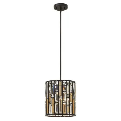 Lampa wisząca Gemma HK-GEMMA-P-A-VBZ Elstead Lighting 1x100W E27 Stal Brązowy
