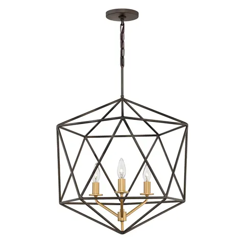 Lampa wisząca Astrid HK-ASTRID-3P Elstead Lighting 3x60W E14 Brązowy