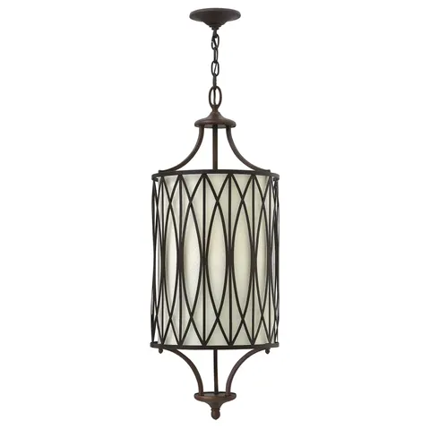 Lampa wisząca Walden HK-WALDEN-3P Elstead Lighting 3x60W E14 Aluminium Brązowy