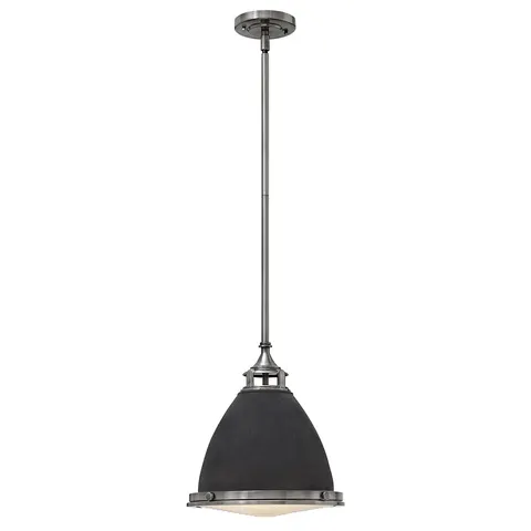 Lampa wisząca Amelia HK-AMELIA-P-M-DZ Elstead Lighting 1x100W E27 Metal Szary