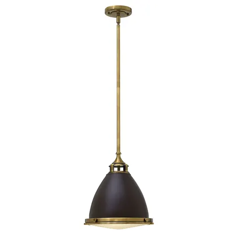 Lampa wisząca Amelia HK-AMELIA-P-M-RB Elstead Lighting 1x100W E27 Metal Brązowy