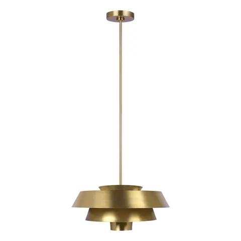 Lampa wisząca Brisbin FE-BRISBIN-BB Elstead Lighting 1x60W E27 Stal Mosiądz