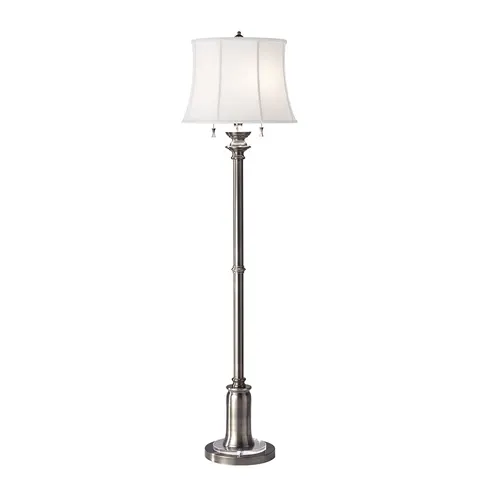 Lampa stojąca Stateroom FE-STATEROOM-FL-AN Elstead Lighting 2x60W E27 Stal Srebrny