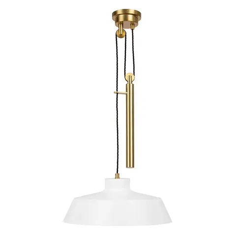 Lampa wisząca Candor FE-CANDOR-P Elstead Lighting 1x60W E27 Stal Biały